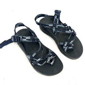 Chacos ZX/2 Sandals Strappy Waterproof Hiking Outdoor Shoes Blue Black Size 8